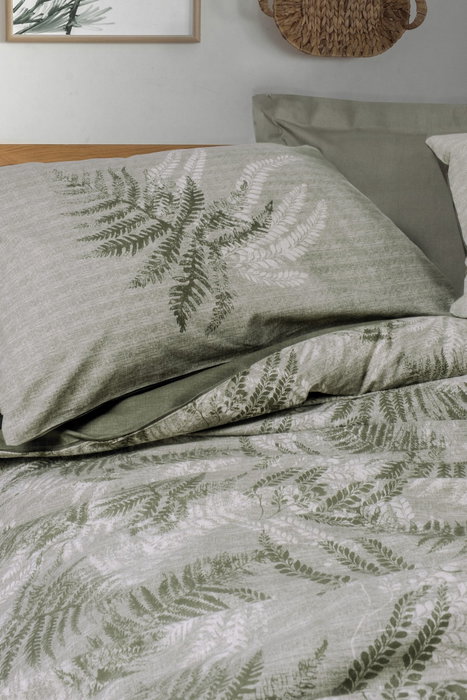 L'essentiel linge de maison Juego de funda de edredón Frond - Khaki